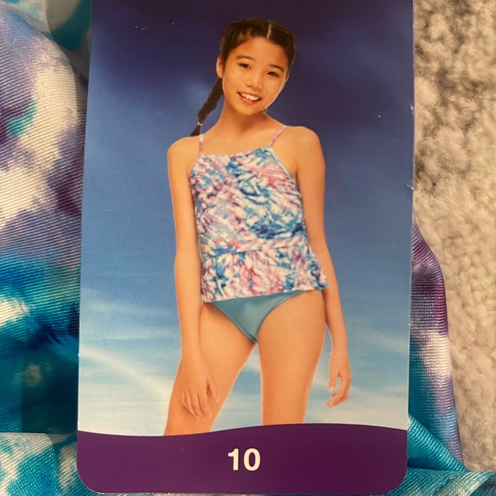 Sz 10 Speedo 2 Piece Swimsuit